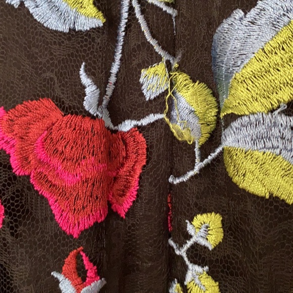 Dress the population embroidered off the shoulder dress - Picture 3 of 8